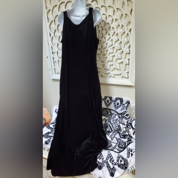 Vintage Velour Velvet Maxi Dress by DW3 for David Warren - Picture 9 of 12